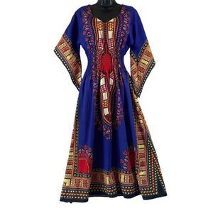 Maxi Bell Sleeved Dashiki Dress